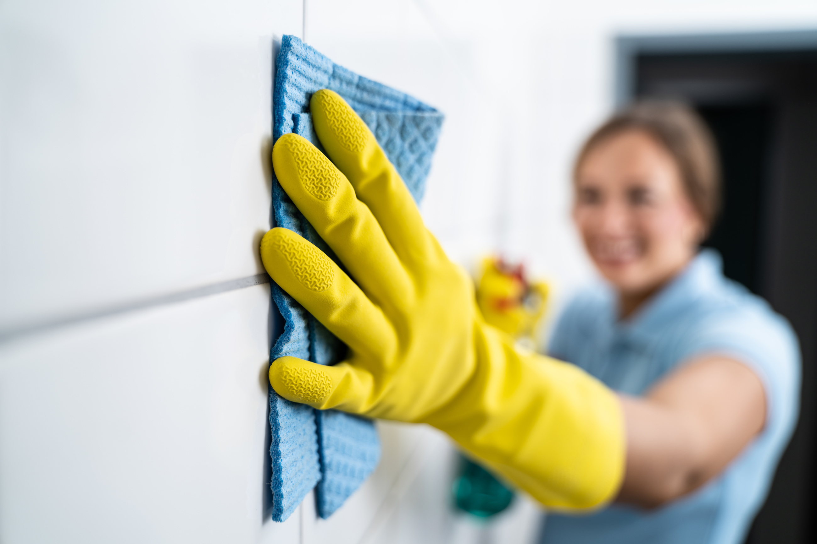 Grout Tile Cleaning. Cleaning Wall